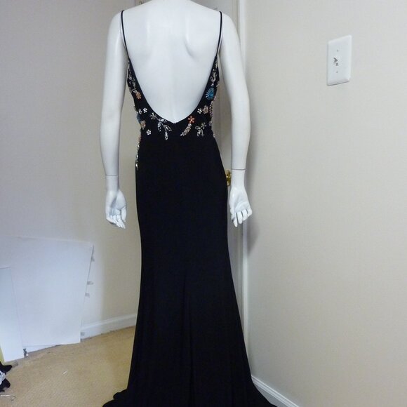 Mac Duggal 42006 Long Formal Beaded Prom Maxi Dress - Picture 8 of 9